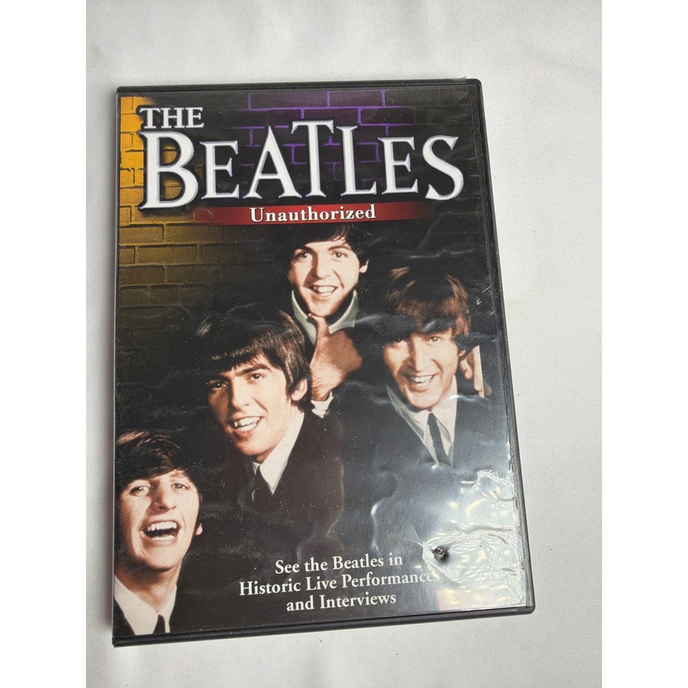 Unauthorized THE BEATLES Documentary DVD Unisex OS Black Excellent